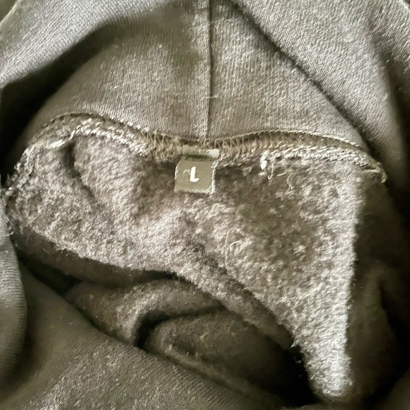 KETNIPZ Men’s Black Cotton Graphic Long Sleeve‎ Sweatshirt-Size Large - Picture 4 of 5